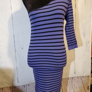 Bebe Asymmetrical one sleeve dress